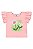 Conjunto Short Saia Flores Rosa/Verde - Tam 3 - Quimby - Imagem 2