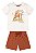 Conjunto Rustico Marrom Girafa - Tam M - Quimby - Imagem 1