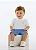 Conjunto Polo Branca Bermuda Azul - Tam G - Quimby - Imagem 6