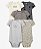 Kit Body 5 peças Flores Preta - 24m (18 a 24 meses) - Carter's - Imagem 1
