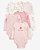 Kit 6 Bodys Farm Rosa - 18m (12 a 18 meses) - Carter's - Imagem 1
