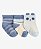 Kit 3 Meias Panda Azul - 12 a 24 meses - Carter's - Imagem 1