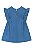 Vestido Manga Babados Jeans - Tam 2 - Quimby - Imagem 2