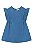 Vestido Manga Babados Jeans - Tam 1 - Quimby - Imagem 1