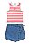 Conjunto Short-Saia Jeans Pink - Tam 6 - Quimby - Imagem 1