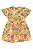 Vestido em cotton Dino Laranja - Tam 4 - Quimby - Imagem 2