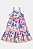 Vestido Estampado Rosa/Azul - Tam 6 - Up Baby - Imagem 1