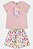 Pijama Short Rosa - Tam 6 - Up Baby - Imagem 1