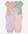 Kit Body 5 peças Roxinho/Rosinha - 24m (18 a 24 meses) - Carter's - Imagem 1