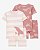 Kit Pijama 4 peças Baleia Rosa - 24m (18 a 24 meses) - Carter's - Imagem 1