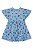 Vestido Azul Flores - Tam 6 - Quimby - Imagem 2