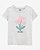 Camiseta Cinza Tulipa Rosa - 4T (4 a 5 anos) - Carter's - Imagem 1