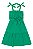 Vestido Tricoline Alcinha Verde Tam 4 - Quimby - Imagem 1