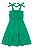 Vestido Tricoline Alcinha Verde Tam 6 - Quimby - Imagem 2
