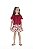 Conjunto Bata e Saia Flores Red Tam 4 - Quimby - Imagem 6