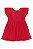 Vestido Alça Babado Laise Vermelho M - Quimby - Imagem 1