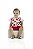 Conjunto Bata Flores Red Short Laise P - Quimby - Imagem 6