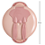 Kit Refeição com compartimento e Talheres Rosa - Buba - Imagem 7