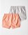 Kit 2 Shorts Pêssego/Cinza - RN - Little Planet - Imagem 3