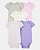 Kit Body Bolinhas Rosa/Lilás - 3m (1 a 3 meses) - Carter's - Imagem 1