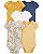 Kit 5 Bodys Borboleta Amarela - 18m (12 a 18 meses) - Carter's - Imagem 1