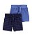 Kit 2 Bermudas Azul Marinho/Azul - 3m (1 a 3 meses) - Carter's - Imagem 1