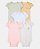 Kit 5 Bodys Animais Baby Girl - 12m (9 a 12 meses) - Carter's - Imagem 1