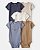 Kit 5 Bodys Cachorro Azul/Marrom - 12m (9 a 12 meses) - Carter's - Imagem 1