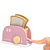 Brinquedo de Madeira Kit Torradeira Rosa - Bup Baby - Imagem 4