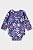 Body Manga Longa Flores Azul - Tam RN - Up Baby - Imagem 2