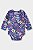 Body Manga Longa Flores Azul - Tam P - Up Baby - Imagem 1
