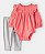 Conjunto Body Cereja Coral - 6m (3 a 6 meses) - Carter's - Imagem 1