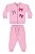 Conjunto Jaqueta Rosa Laço - Tam G - Quimby - Imagem 1