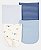 Kit 4 Panos de Ombro Azul Listrado - Carter's - Imagem 1