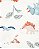 Kit 5 Bodys Dino Listrado Marrom - 6m (3 a 6 meses) - Carter's - Imagem 4