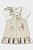 Vestido Laço e Babados Off White - Tam 1 - Up Baby - Imagem 1