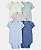 Kit 5 Bodys Candy Verde/Azul - 18m (12 a 18 meses) - Carter's - Imagem 1