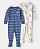 Kit 2 Macacões Azul Sorvete - 12m (9 a 12 meses) - Carter's - Imagem 1