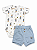 Conjunto Body Cobre Fraldas Urso Tenista Tam M - Mini & Co - Imagem 1