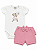 Conjunto Body Shorts Babado Ursa Tenista Tam G - Mini & Co - Imagem 1