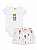 Conjunto Body Shorts Babado Vintage Girl Tam 1 - Mini & Co - Imagem 1