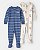 Kit 2 Pijamas Macacão Azul Sorvete - 5T (5 a 6 anos) - Carter's - Imagem 1
