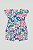 Macaquinho Floral Azul/Rosa - Tam GG - Quimby - Imagem 1