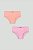 Kit 2 Calcinhas Rosa/Coral - Tam 6 - Quimby - Imagem 1