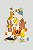 Jardineira e Body Bege Animais - Tam M - Up Baby - Imagem 5