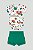 Conjunto Body Roça Short Verde- Tam RN - Up Baby - Imagem 1