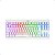 TECLADO USB REDRAGON K568W-RGB GAMER MECANICO DARK AVENGER RGB (SWITCH MARROM) COR BRANCO BOX - Imagem 1