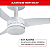 VENTILADOR DE TETO ARNO VX13 3 PAS 127V/220V BRANCO (OUTLET) BOX - Imagem 5