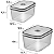 CONJUNTO DE POTES ELECTROLUX A23122901 HERMETICO CINZA (OUTLET) OPEN - Imagem 2