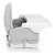 CADEIRA DE REFEICAO COSCO CAX00524 PORTATIL SMART CINZA GELO (OUTLET) BOX - Imagem 2